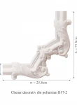 Chenar decorativ din poliuretan B17-2 - 25.8x25.8x1.7 cm cm