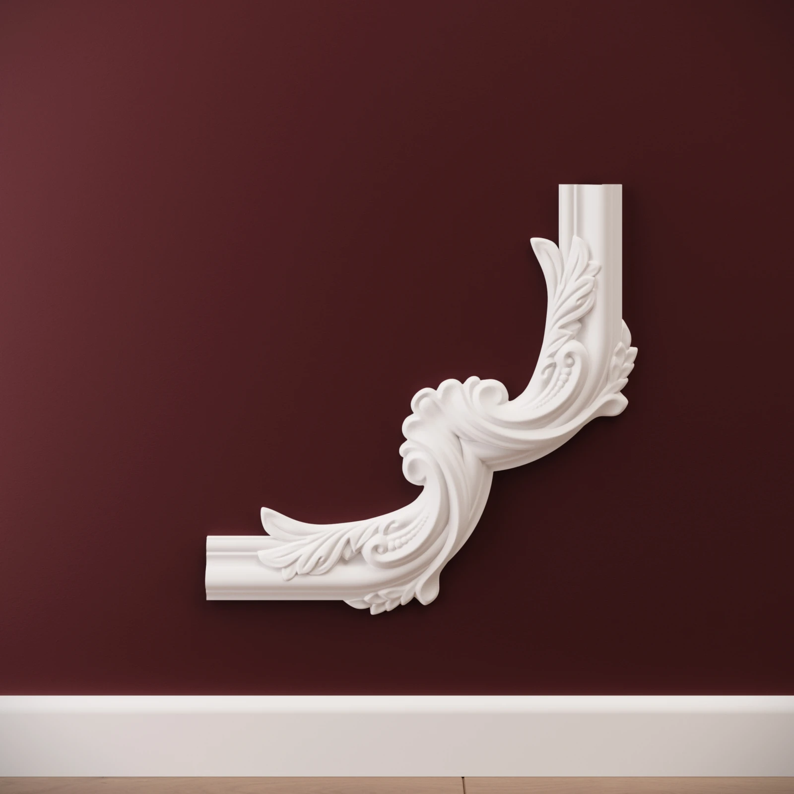 Chenar decorativ din poliuretan B17-3 - 29.6x29.6x1.7 cm