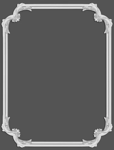 Chenar decorativ din poliuretan B17-3 - 29.6x29.6x1.7 cm