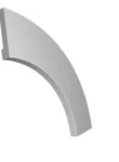 Chenar decorativ din poliuretan B18-1 - 15x15x1 cm