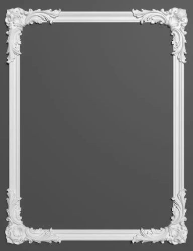 Chenar decorativ din poliuretan B19-2 - 28x28x3 cm
