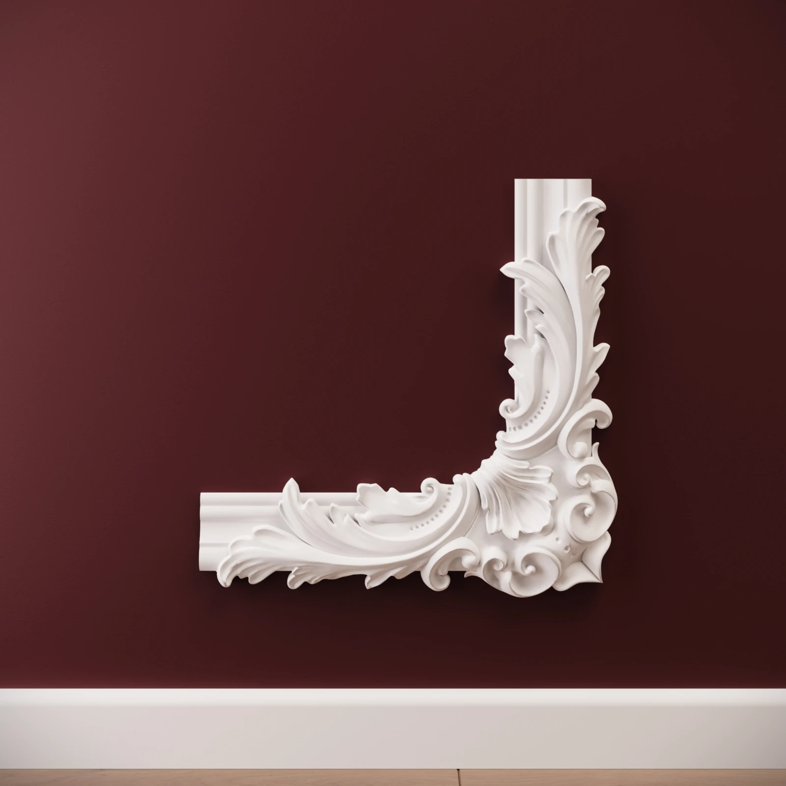 Chenar decorativ din poliuretan B19-2 - 28x28x3 cm