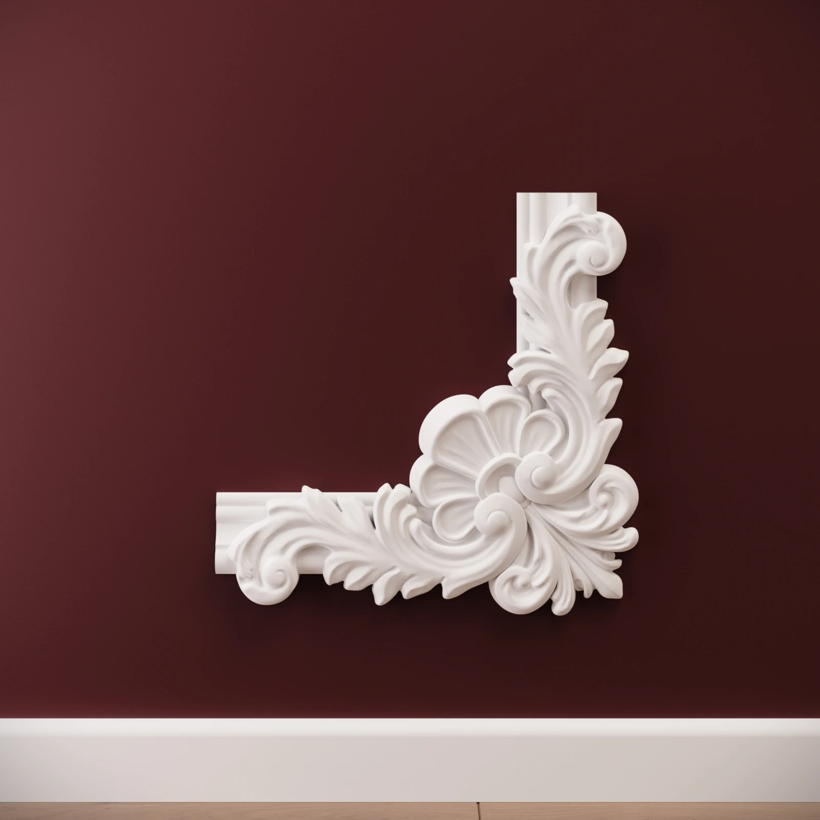 Chenar decorativ din poliuretan B19-3 - 26.8x26.8x3 cm