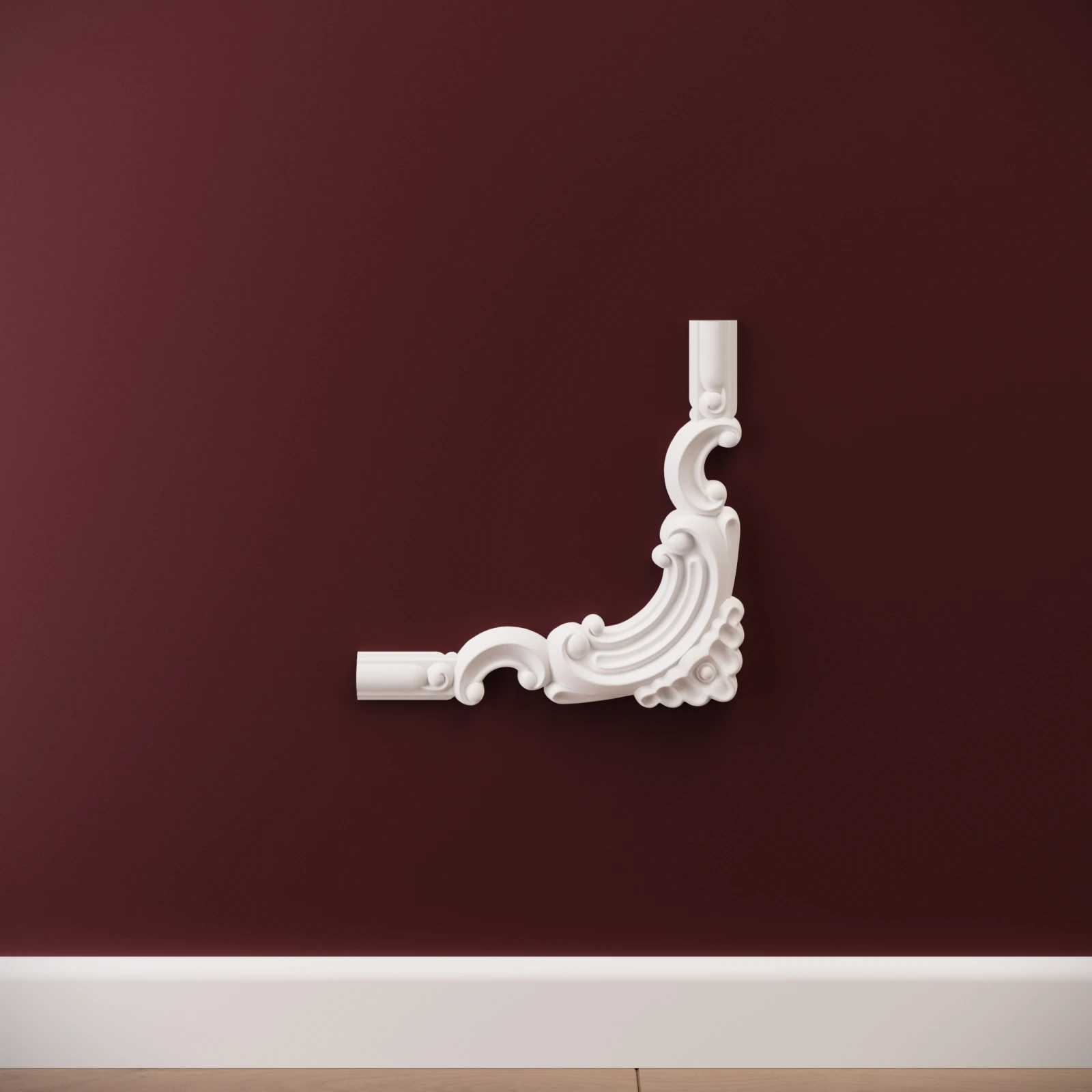 Chenar decorativ din poliuretan B21-2 - 19.5x19.5x1.2 cm