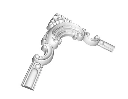 Chenar decorativ din poliuretan B21-2 - 19.5x19.5x1.2 cm