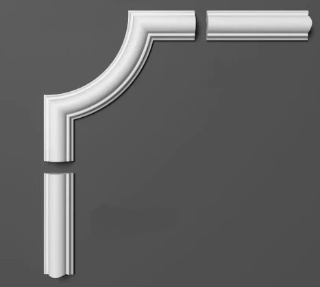Chenar decorativ din poliuretan B22-1 - 15.4x15.4x1.6 cm