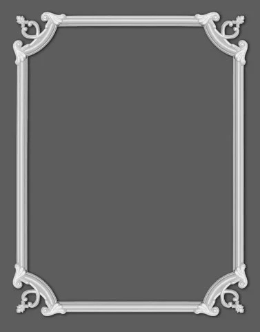 Chenar decorativ din poliuretan B22-2 - 18x18x1.6 cm