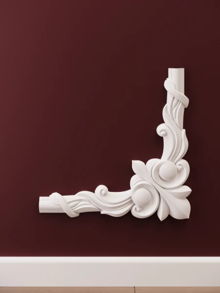 Chenar decorativ din poliuretan B22-3 - 28x28x1.6 cm