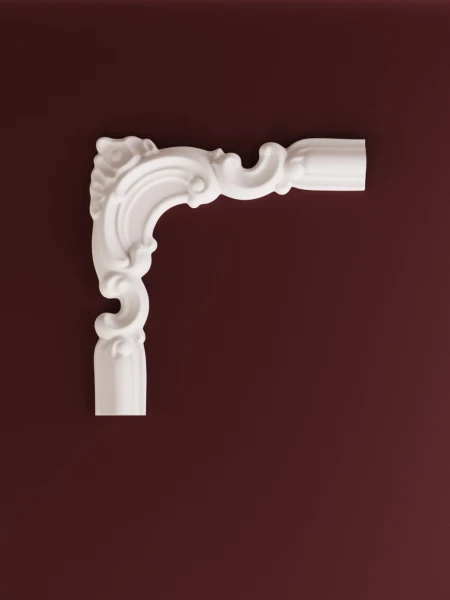 Chenar decorativ din poliuretan CR810BL - 20x1.8x19 cm