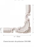 Chenar decorativ din poliuretan CR810BR - 20x1.8x19 cm
