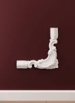 Chenar decorativ din poliuretan CR810BR - 20x1.8x19 cm