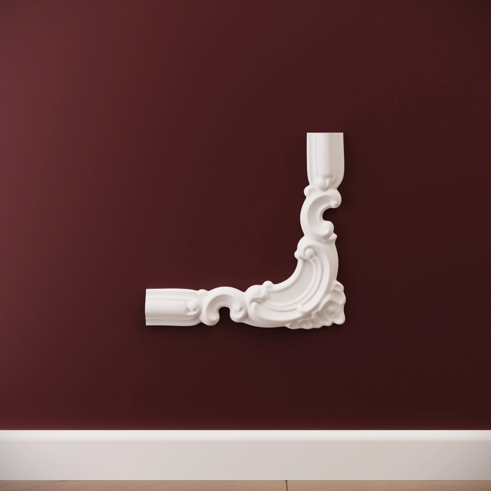 Chenar decorativ din poliuretan CR810BR - 20x1.8x19 cm