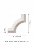 Chenar decorativ din poliuretan CR810C - 14.5x1.8x14.5 cm