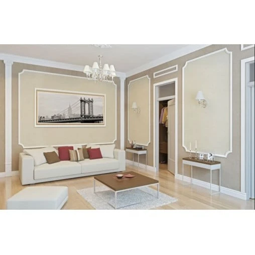 Chenar decorativ din poliuretan CR810C - 14.5x1.8x14.5 cm