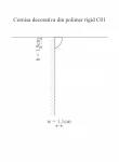 Cornisa decorativa din polimer rigid C1 - 1.1x1.9x200 cm