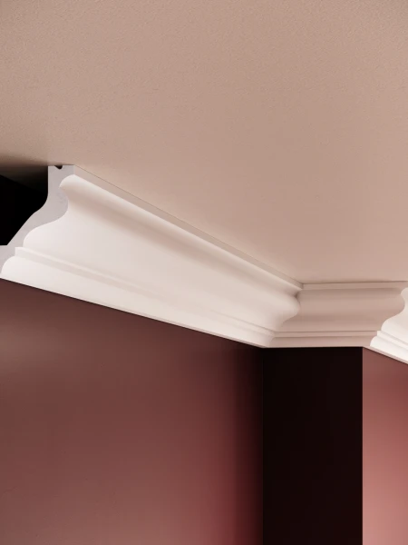 Cornisa decorativa din polimer rigid C13 - 6.5x5.7x200 cm