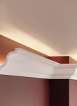 Cornisa decorativa din polimer rigid C15 - 8x8x200 cm