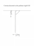 Cornisa decorativa din polimer rigid C2 - 2.2x2.2x200 cm