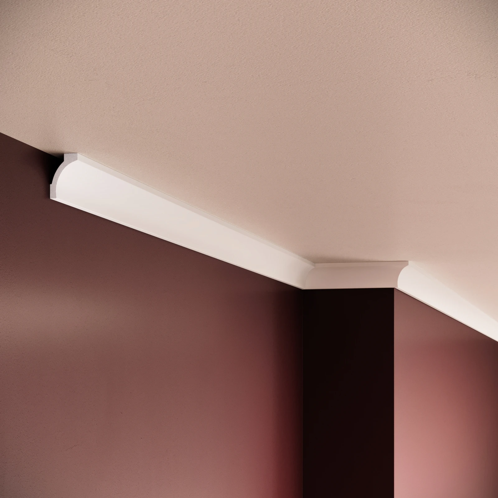 Cornisa decorativa din polimer rigid C21 - 3x2x200 cm