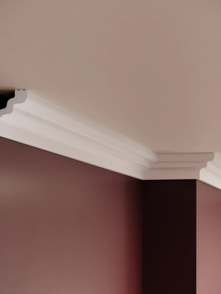 Cornisa decorativa din polimer rigid C24 - 5x4.2x200 cm