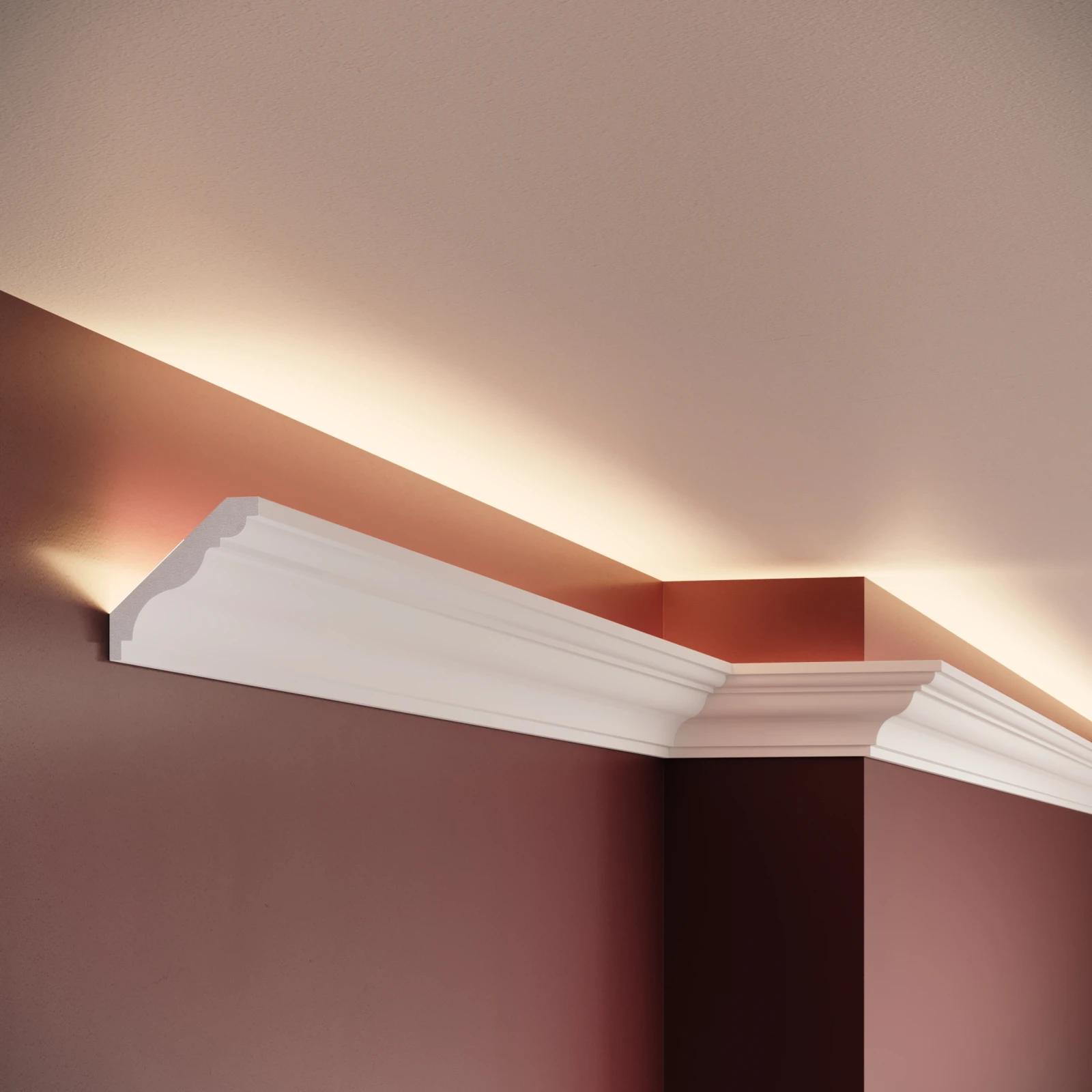 Cornisa decorativa din polimer rigid C5 - 5x4.7x200 cm