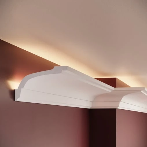 Cornisa decorativa din poliuretan P836 - 6.5x12x200 cm