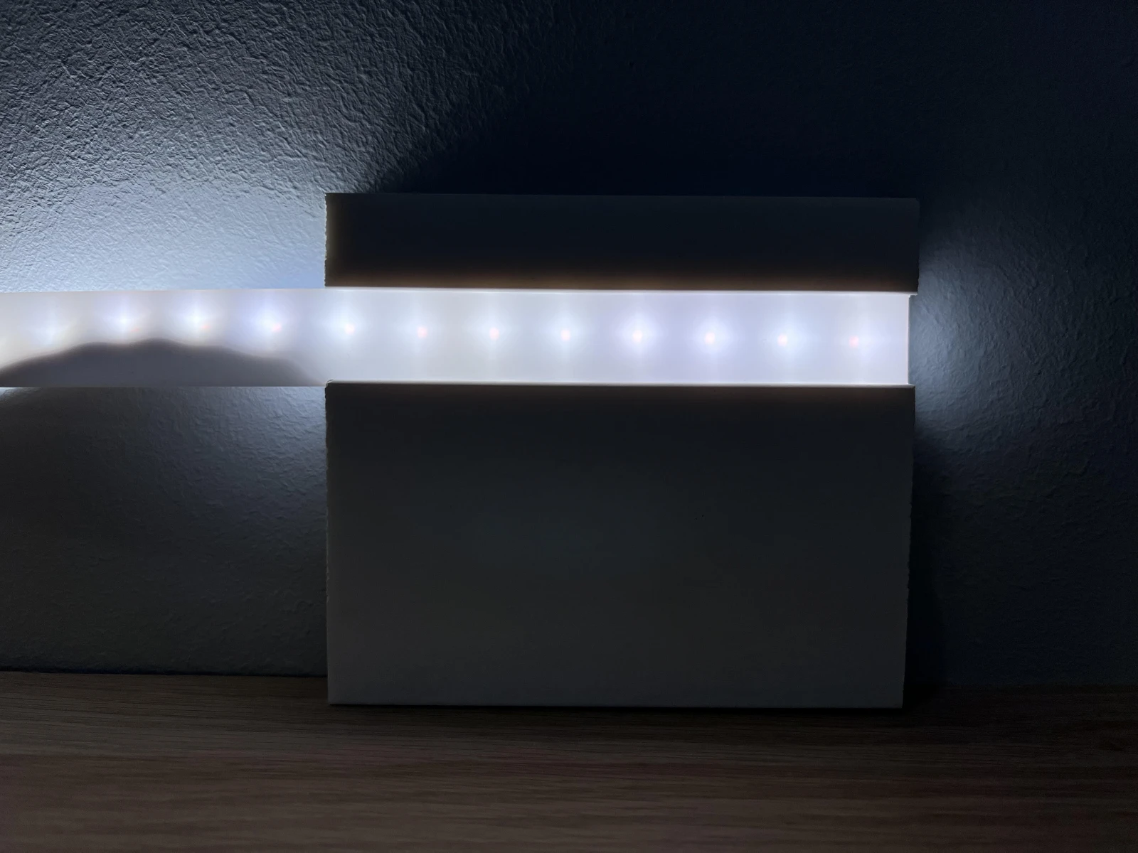 Difuzor de lumina LED din PVC, alb, 2.2x100 cm