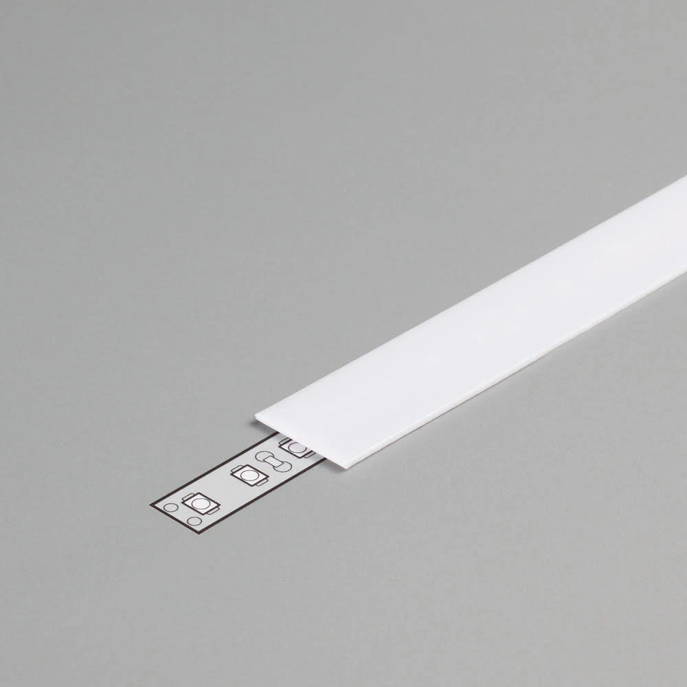 Difuzor de lumina LED din PVC, alb, 2.2x100 cm