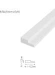 Panou decorativ 3D din polimer rigid, model Riflaj WP1 - 12.2x1.2x270 cm