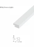 Panou decorativ 3D din polimer rigid, model Riflaj WP1 - 12.2x1.2x270 cm