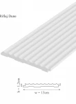 Panou riflaj decorativ 3D din polimer rigid, model Dune - 13x1.2x250 cm