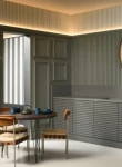 Panou riflaj decorativ 3D din polimer rigid, model Steps - 12x2.1x270 cm