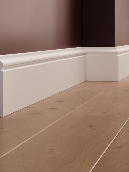 Plinta decorativa din polimer rigid S13 - 12x1.5x200 cm