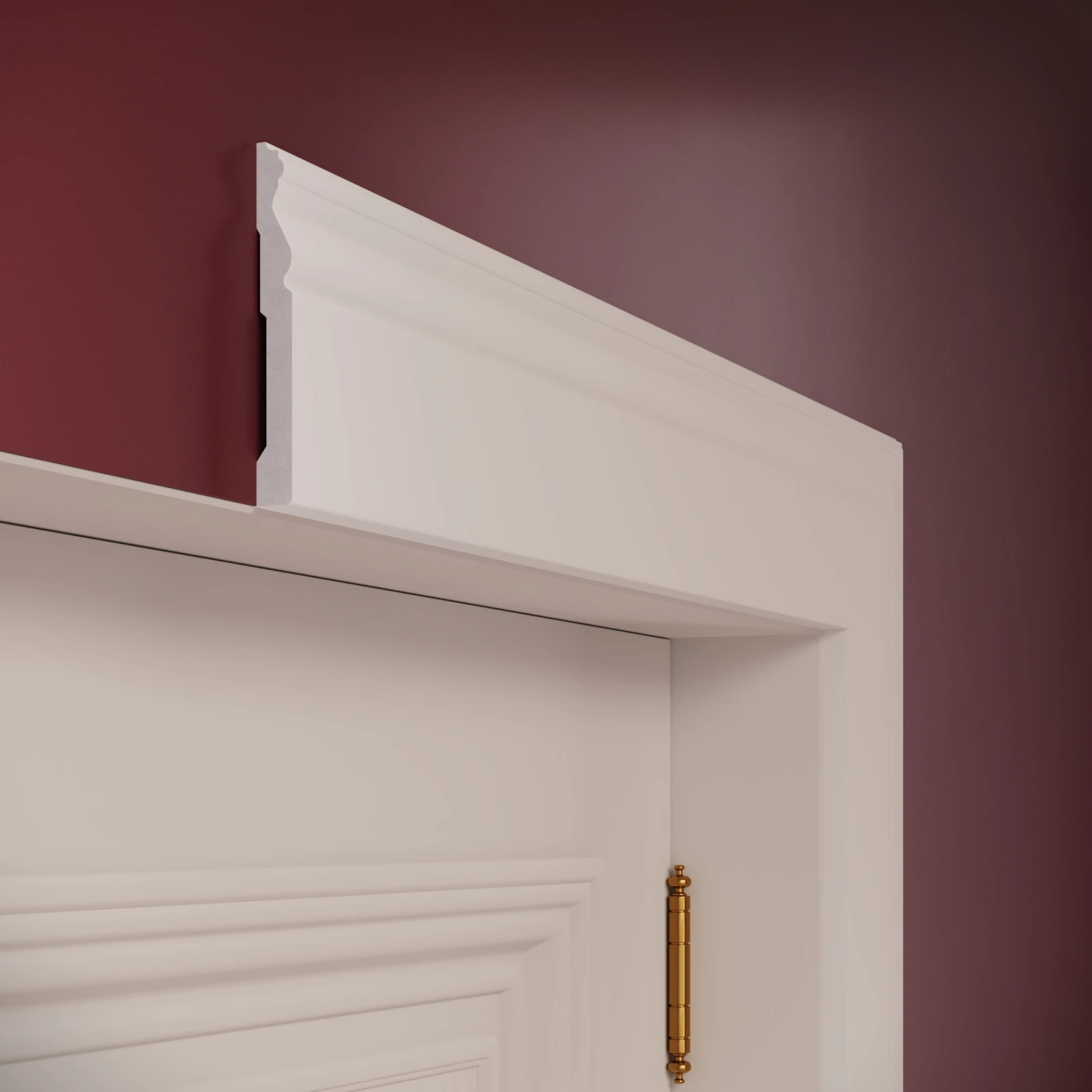 Plinta decorativa din polimer rigid S14 - 12x1.6x200 cm