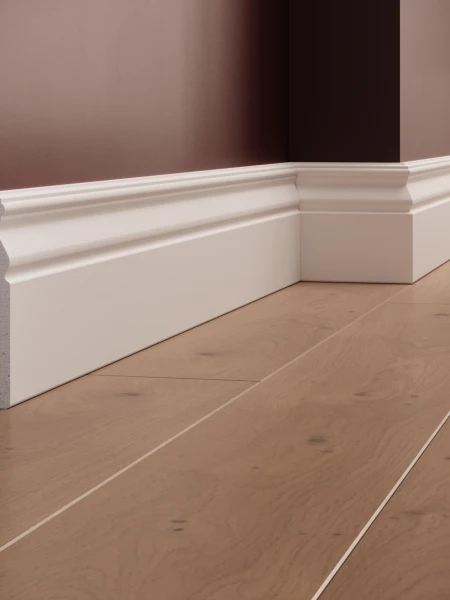 Plinta decorativa din polimer rigid S14 - 12x1.6x200 cm