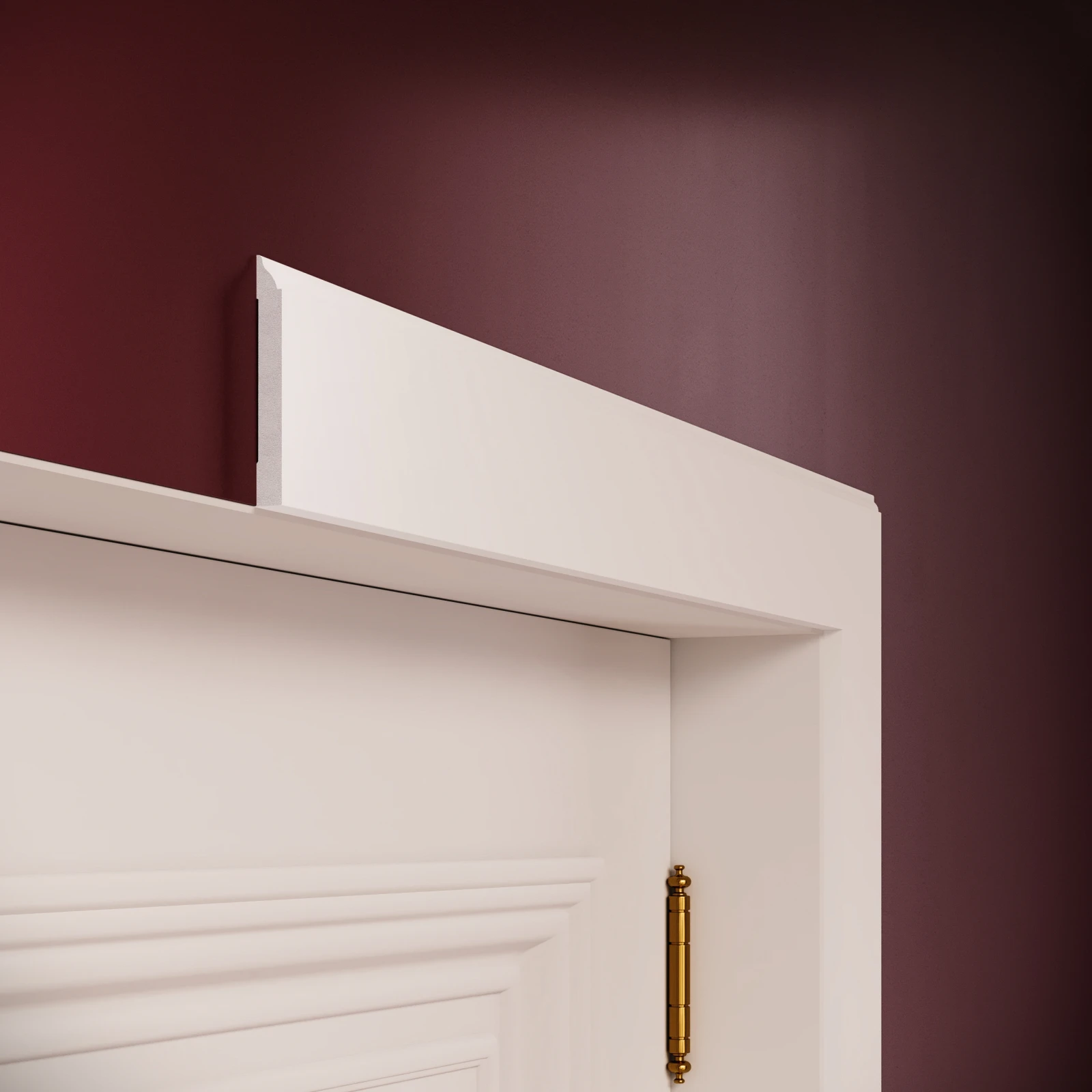 Plinta decorativa din polimer rigid S17 - 8.2x1.1x200 cm