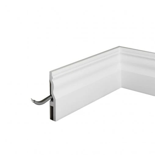 Plinta decorativa din polimer rigid S19 - 11x1.9x200 cm