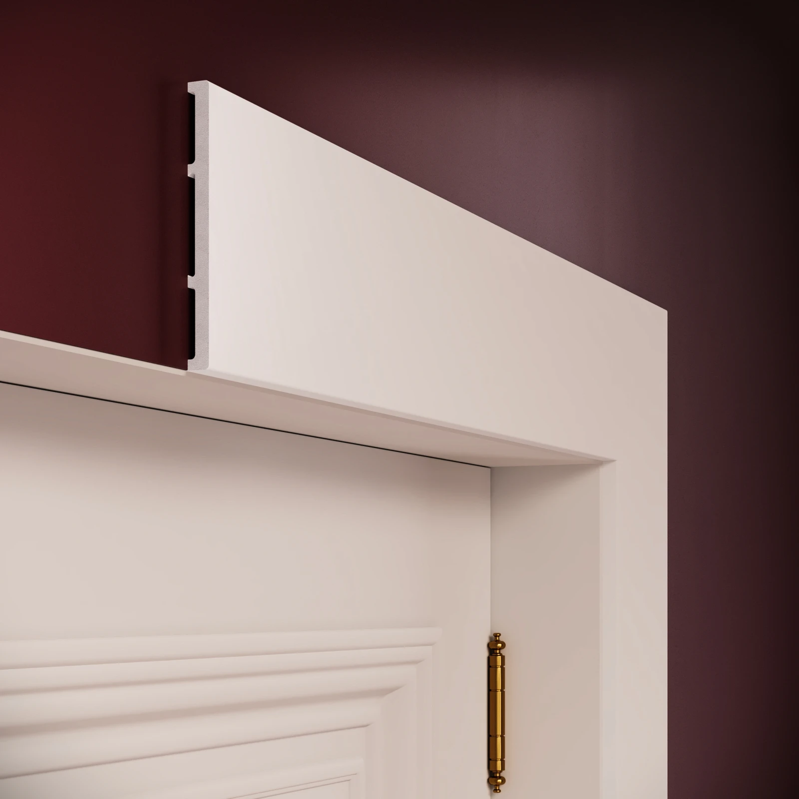 Plinta decorativa din polimer rigid S23 - 13x1.2x200 cm