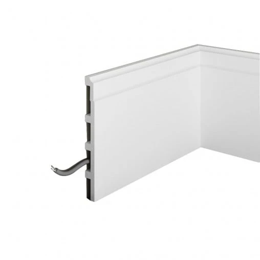 Plinta decorativa din polimer rigid S26 - 17.5x1.8x200 cm