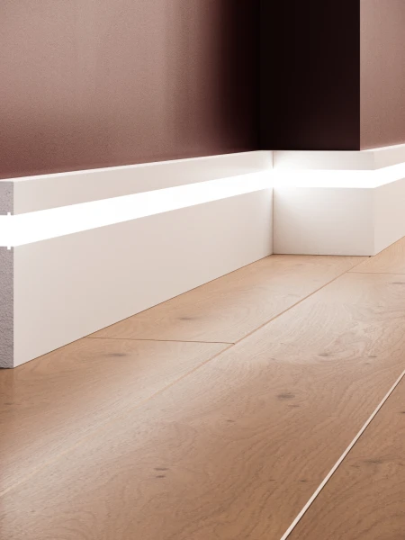 Plinta decorativa din polimer rigid S29 - 11.5x1.8x240 cm