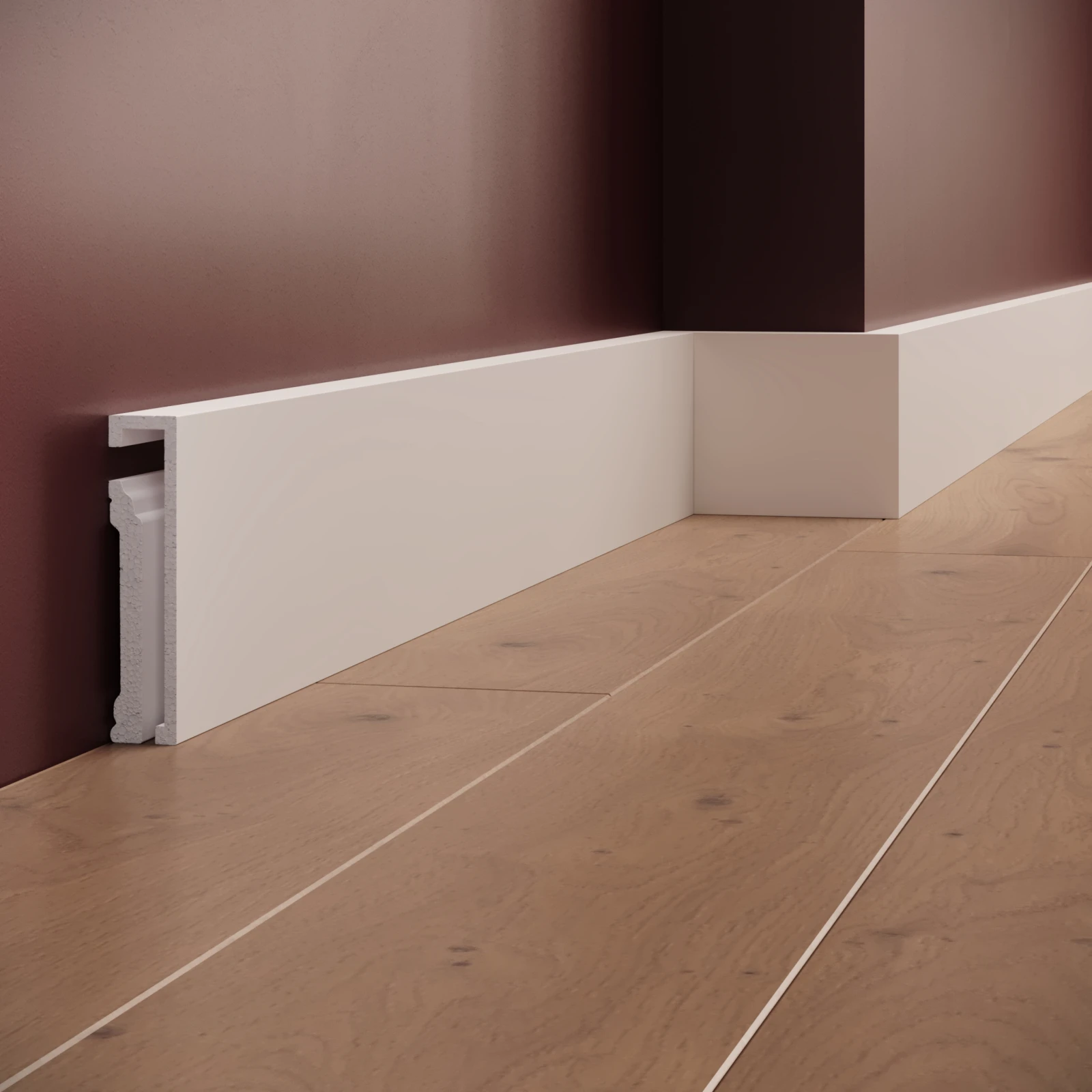 Plinta decorativa din polimer rigid S31 - 10x2.2x200 cm