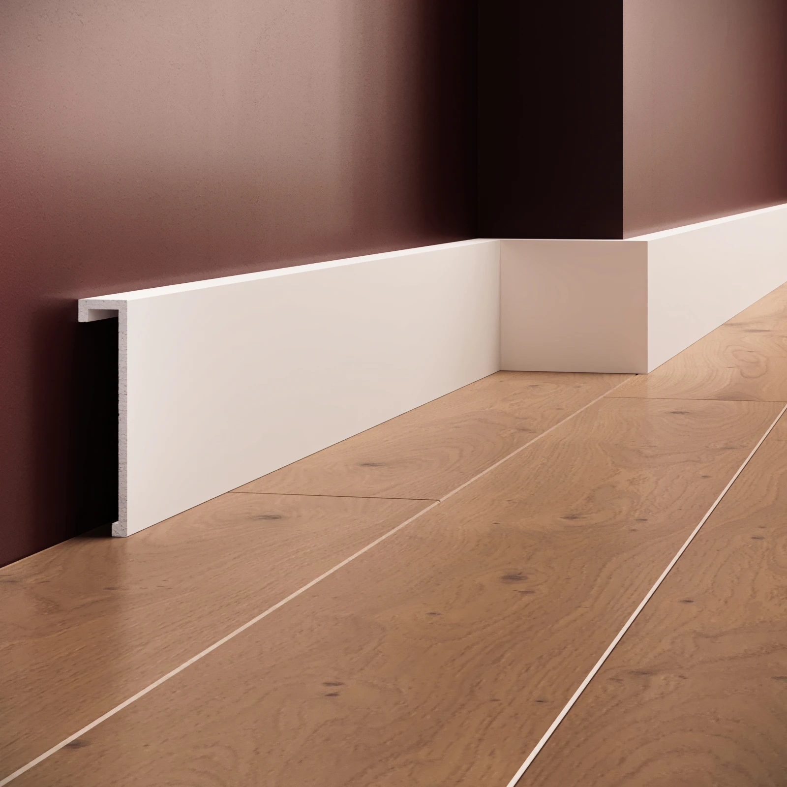 Plinta decorativa din polimer rigid S31 - 10x2.2x200 cm