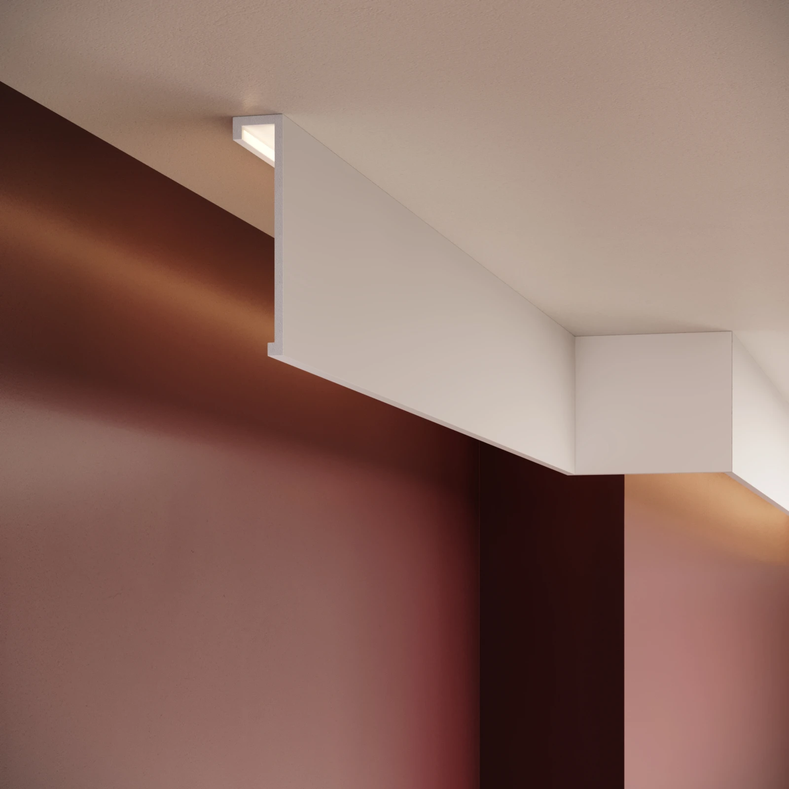 Plinta decorativa din polimer rigid S31 - 10x2.2x200 cm
