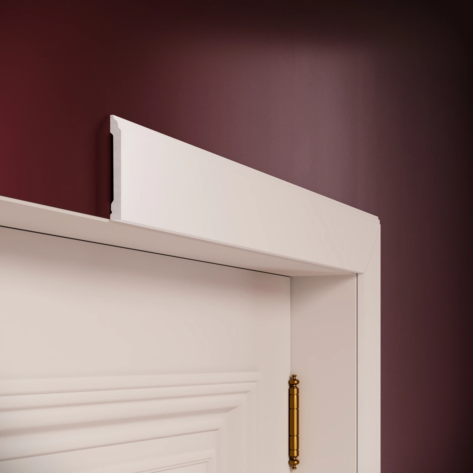 Plinta decorativa din polimer rigid S35 - 8x1.1x200 cm
