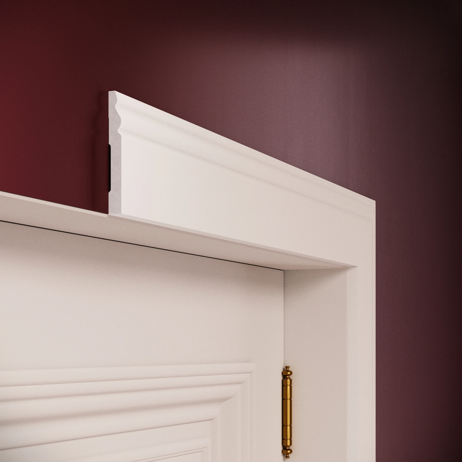 Plinta decorativa din polimer rigid S6 - 9.6x1.3x200 cm