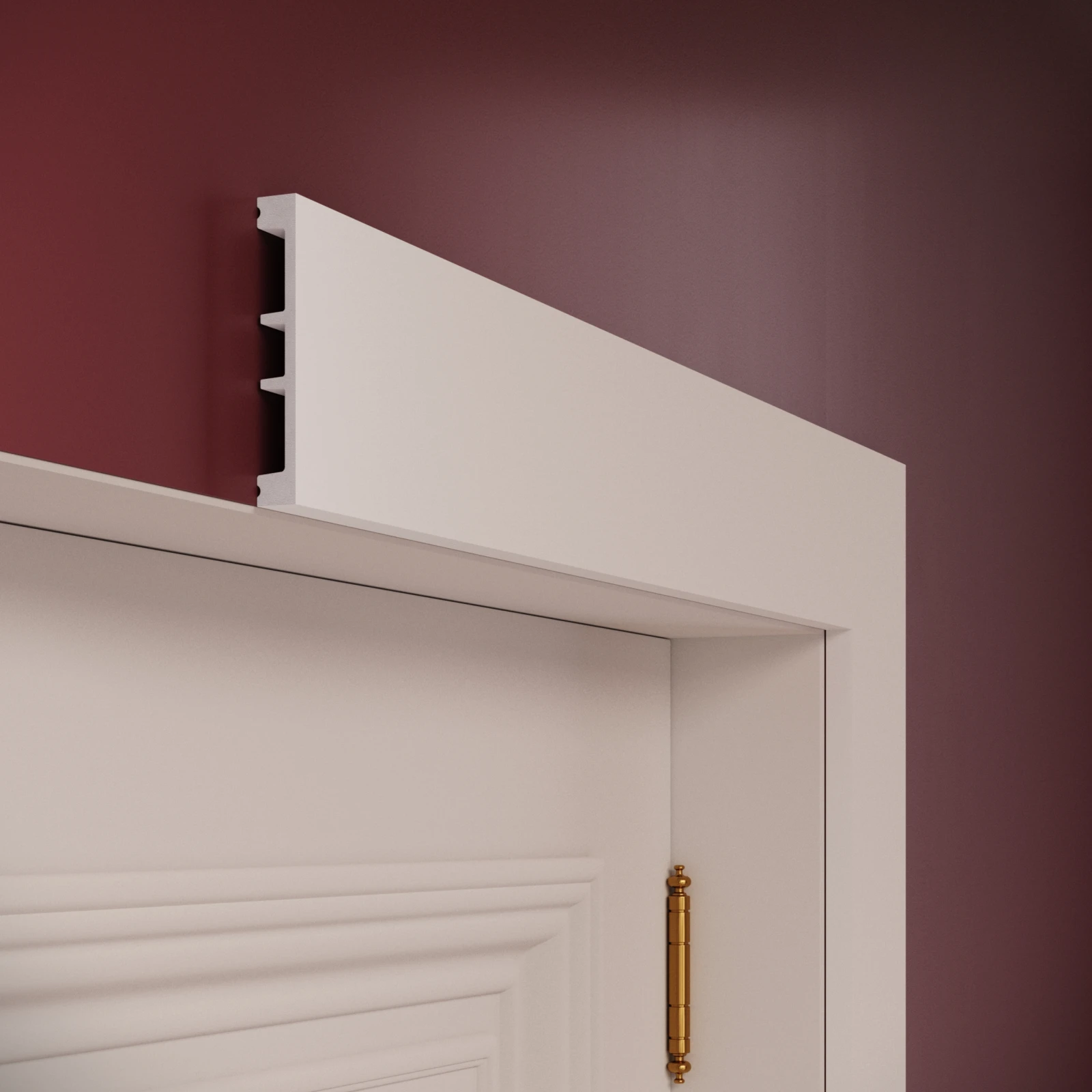 Plinta decorativa din polimer rigid S9 - 10.2x1.6x200 cm