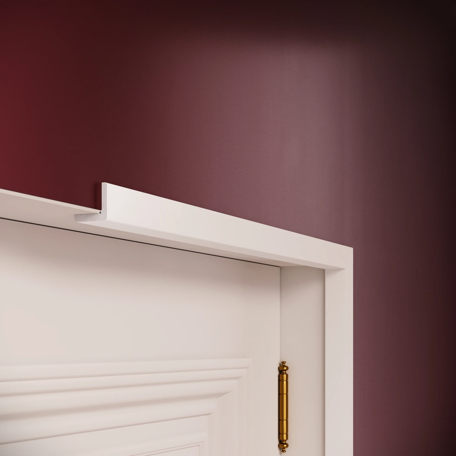 Profil decorativ de colt din polimer rigid B9 - 2.2x2.2x200 cm
