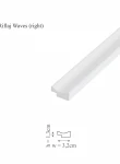 Profil dreapta riflaj decorativ, Waves R, 3.2x1.3x250 cm