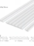 Profil stanga riflaj decorativ, Waves L, 3.8x1.3x270 cm