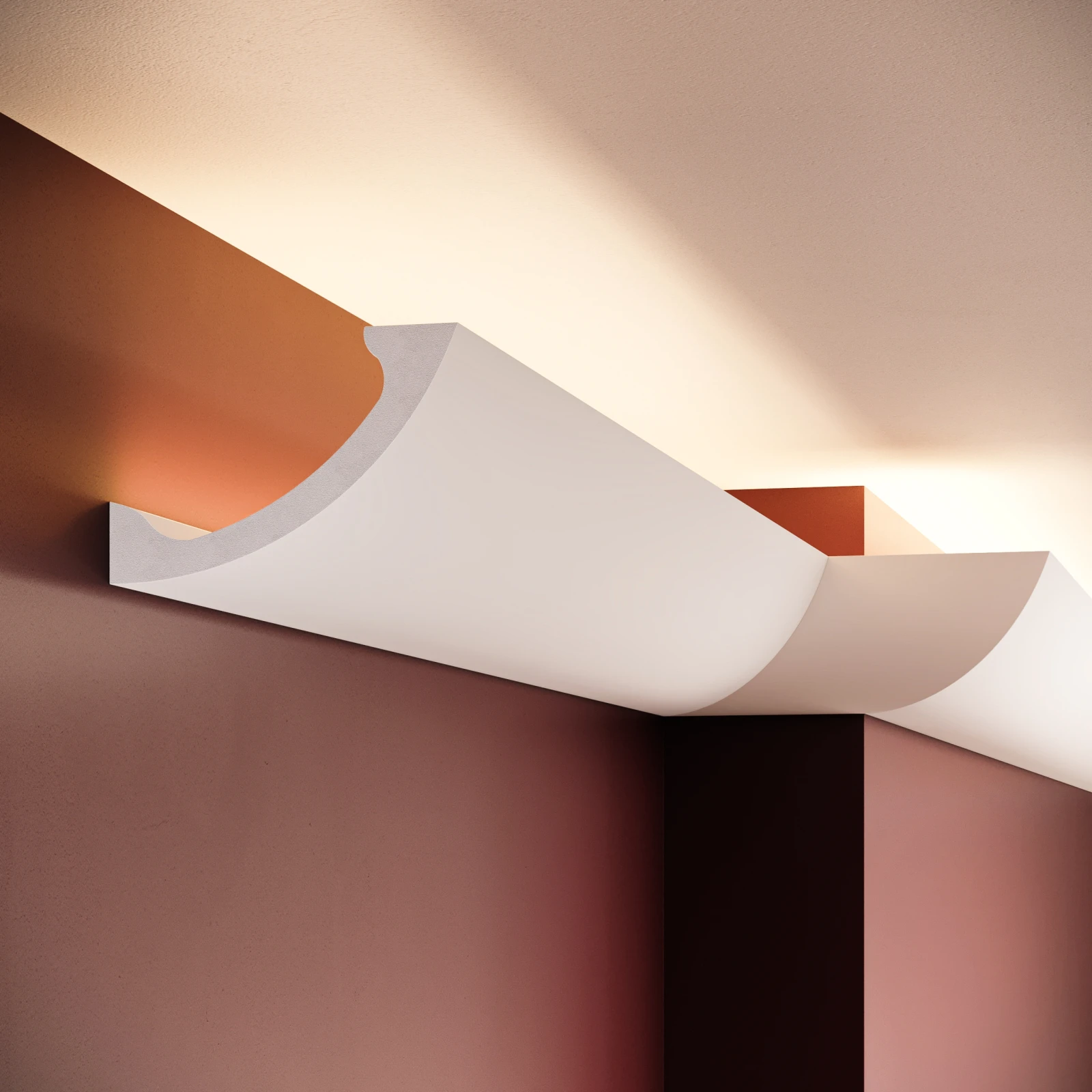 Scafa decorativa din polimer rigid ES1 - 8.3x11.2x200 cm